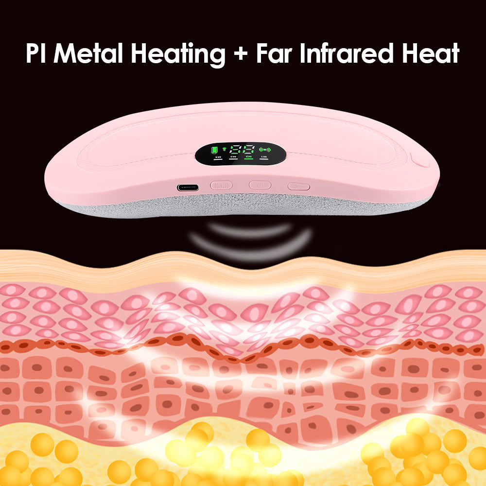 Electric Period Cramp Massager Vibrating Heating Belt SKU: WB-1063