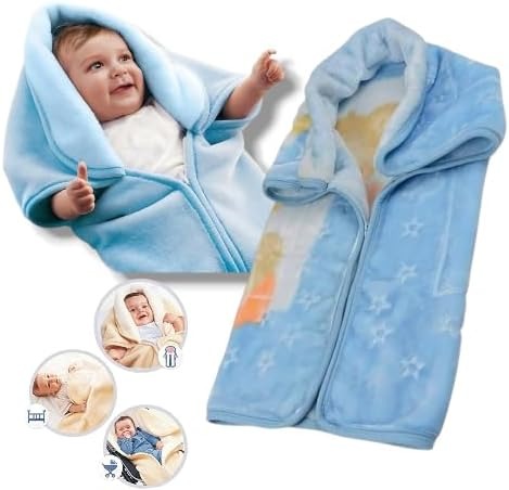 Baby Blanket with Zipper Closure