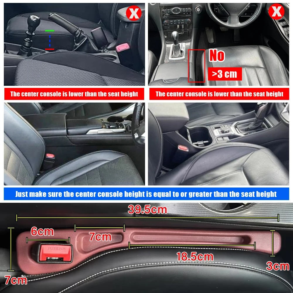 Car Seat Gap Filler Pair