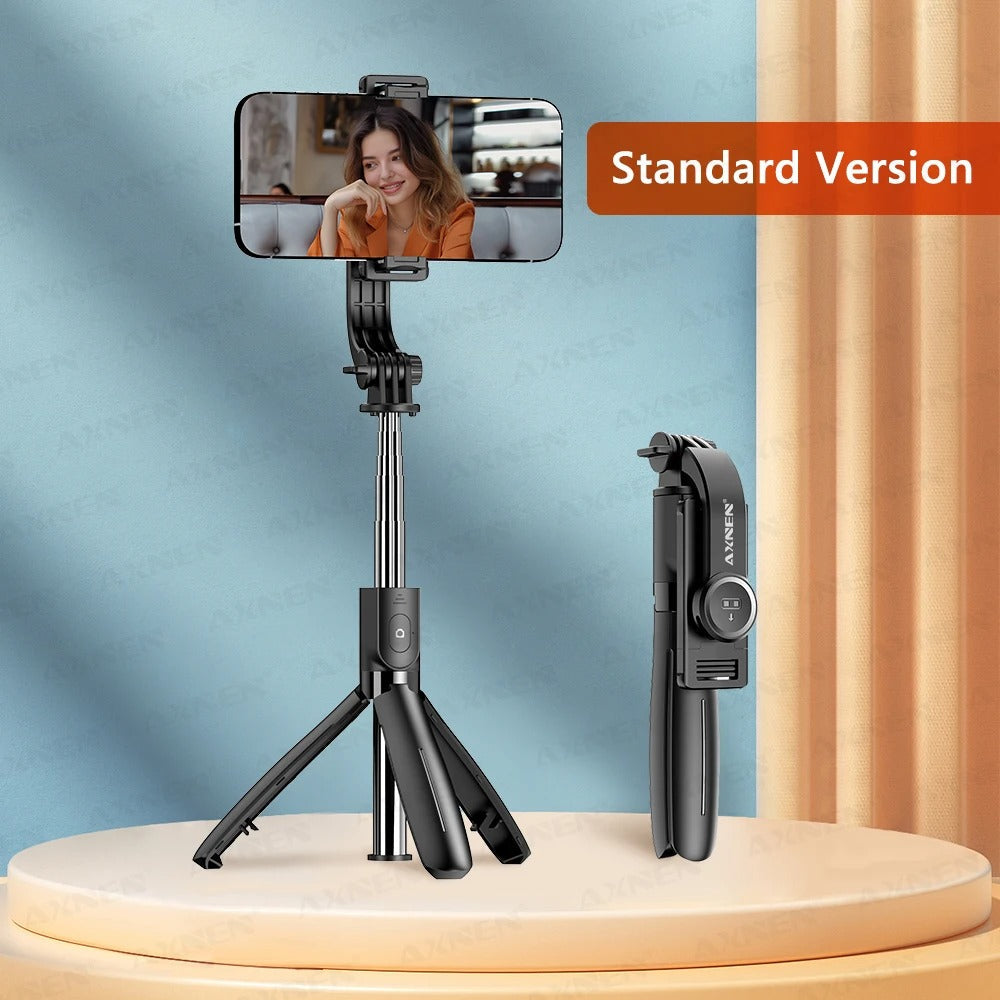 Aluminum Phone Tripod Stand with Remote Control 360 Rotation
